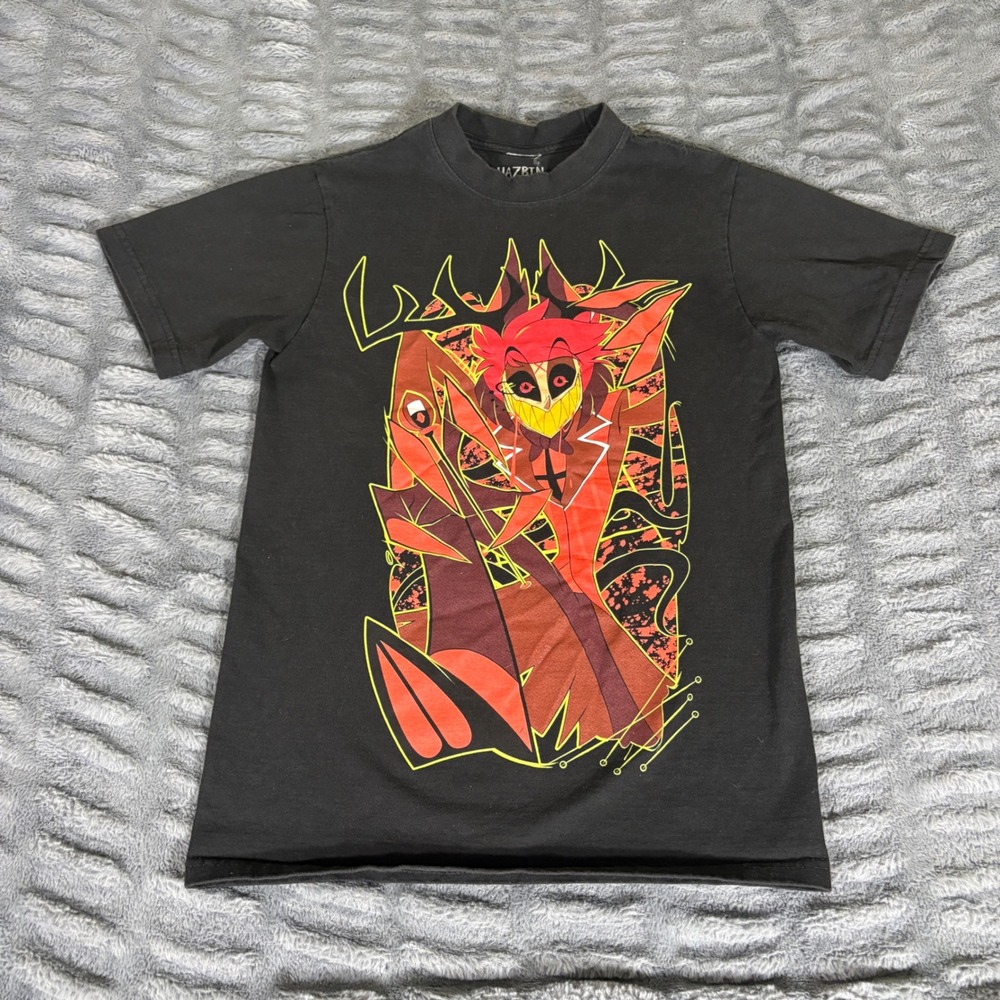 Hazbin Hotel Alastor Radio Demon Graphic T-Shirt Black Small S A24 Amazon